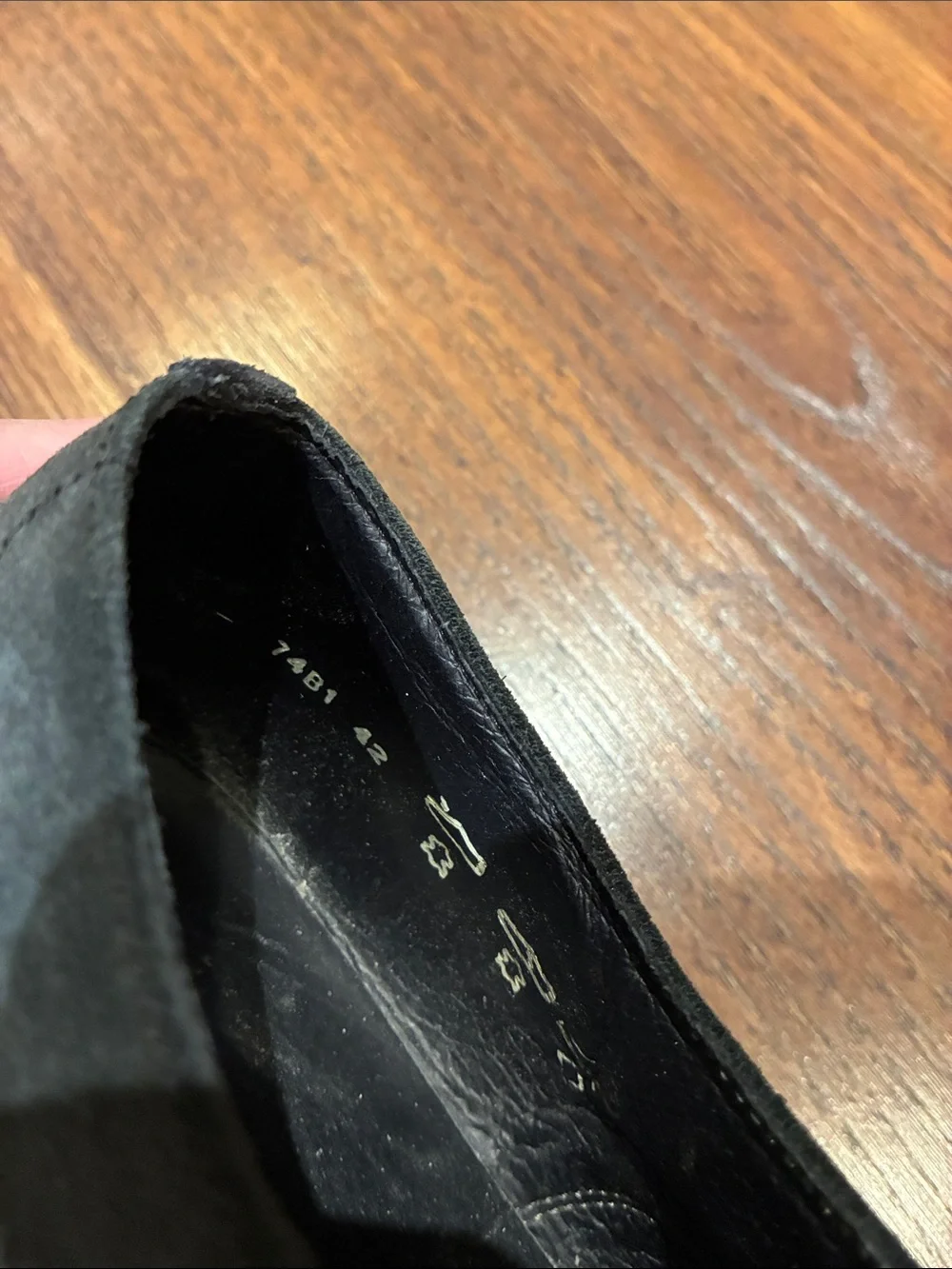 Poltrona Frau Navy Blue Suede Chukka Boots with Tan Sole